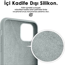 Eonaks Apple iPhone 13 Pro Lansman Içi Kadife Morr  Silikon Rubber Kılıf Arka Kapak