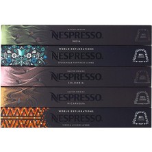 Nespresso Yöresel Zengin Tatlar Serisi 5'li Set India-Stockholm-Colombia-Nicaragua-Linizio