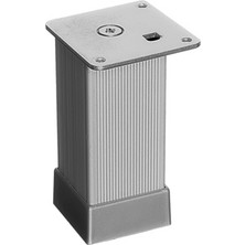 Eroğlu 40X40 Alüminyum Çizgili Kare Ayak Inox 10 cm