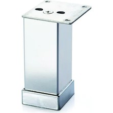 Eroğlu 40X40 Alüminyum Düz Kare Ayak Krom 15 cm