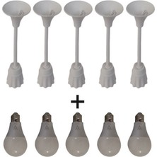 Aynur  Porselen Muhafazalı Askı Tij Takımı Ampullü