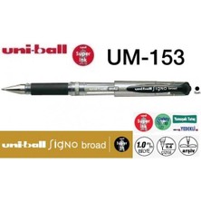 Uni-Ball UM-153 Signo Broad Imza Kalemi 1.0 mm Siyah 12'li