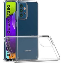 Case 4U Samsung Galaxy A72 Kılıf Şeffaf Sert Sararmaz Coss Kapak