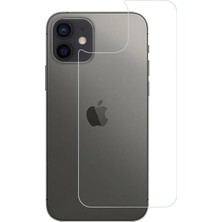For Apple iPhone 12 Mini Arka Ekran Koruyucu Cam Temperli Sert Maxi