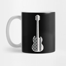 Pixxa Guitar Guitarist Hard Rock Metal Band Rock N Roll Kupa Bardak