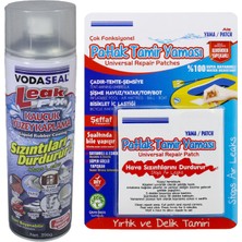 Vodaseal Leak Fix Su Sızdırmaz Sprey Şeffaf 396 gr + Patlak Tamir Yaması