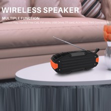 New Rixing NR-907FM Tws Açık Bluetooth Hoparlör Turuncu (Yurt Dışından)