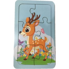 Trendy Toys Ahşap Puzzle Ilk Yapbozum 3 Adet 6 Parçalı 18X11CM