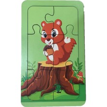 Trendy Toys Ahşap Puzzle Ilk Yapbozum 3 Adet 6 Parçalı 18X11CM