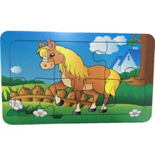 Trendy Toys Ahşap Puzzle Ilk Yapbozum 3 Adet 6 Parçalı 18X11CM