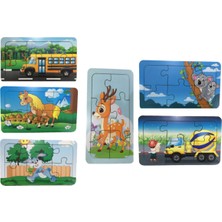 Trendy Toys Ahşap Puzzle Ilk Yapbozum 6 Adet 6 Parçalı 18X11CM