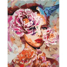 Parla Masal Güzeli Sayılarla Boyama Seti Kasnaklı 40 x 50 cm