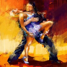 Parla Tango Sayılarla Boyama Seti Kasnaklı 40 x 50 cm