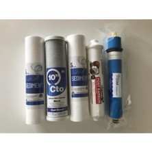 Sulook 5 Aşama Membrane Filitre Li Açıkkasa Su Arıtma Filitre Seti