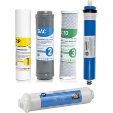 Sulook Sulook Su Arıtma Cihazı Açık Kasa Çift Karbonlu 5'li Filtre Seti Vontron Membranlı