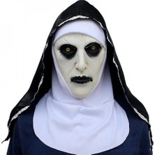 Cadılar Bayramı Rahim Maskesi Korku Lateks Maskeleri Cosplay Mascarillas Valak Yüz Masques Başlığı ile
