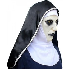 Cadılar Bayramı Rahim Maskesi Korku Lateks Maskeleri Cosplay Mascarillas Valak Yüz Masques Başlığı ile
