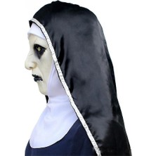 Cadılar Bayramı Rahim Maskesi Korku Lateks Maskeleri Cosplay Mascarillas Valak Yüz Masques Başlığı ile