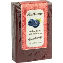 The Soap Factory Gliserinli Böğürtlen Sabunu 100 g - Yağlı Ciltler İçin Etkili Temizlik - Cildi Nemlendirir - Mükemmel Cilt Bakımı - Tüm Cilt Tipleri İçin - A ve E Vitaminleri İçerir