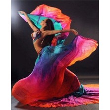 Ena Butik Renkli Elbiseli Danscı Sayılarla Boyama Seti Rulo 50 x 65 cm
