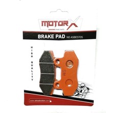 Motorx Cub 100 (Scooter) Motosiklet Çengelsiz Ön Fren Disk Balatası (Turuncu)