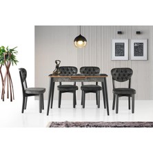 Sweet Home Milano Mdf Aris Masa 4 Adet Gala Sandalye Takım