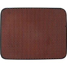 Dolity Büyük Kedi Çöp Mat Kil Halı Su Geçirmez Dağılım Kontrol Kedi Ayak Pedi Kahverengi 55X75 cm (Yurt Dışından)
