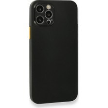 Fitcase iPhone 13 Pro Max Kılıf Kamera Korumalı Mat Ultra Ince Kapak - Siyah