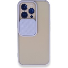 Fitcase iPhone 13 Pro Kılıf Palm Kamera Koruma Kapaklı Silikon - Lila