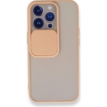 Fitcase iPhone 13 Pro Kılıf Palm Kamera Koruma Kapaklı Silikon - Açık Turuncu