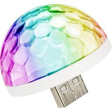 Blue Spectrum USB Disko Topu Sese Duyarlı Renkli Işıklı LED Lamba