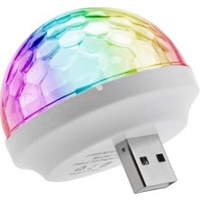 Blue Spectrum USB Disko Topu Sese Duyarlı Renkli Işıklı LED Lamba