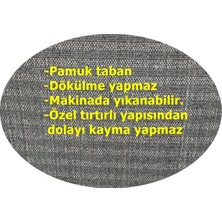 Nar Store Home Decoser 2037 Bej Iskandinav Desen Pamuk Tabanlı Kaymaz Yıkanabilir Halı Kilim