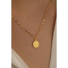 Milet Kuyumculuk 14 Ayar Altın Tuğra Aynalı Zincir Kolye