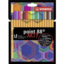 Stabilo Point 88 Arty İnce Keçe Uçlu Kalem Seti 18'li