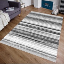 Nar Store Home Decoser 4031 Düz Gri Kaymaz Yıkanabilir Kilim