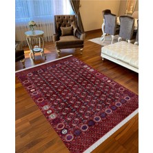 NarStore Home Decoser 4036 Bordo Otantik Kaymaz Yıkanabilir Kilim
