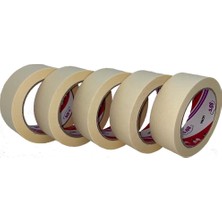 Ve-Ge Oto Maskeleme Bantı Kağıt 5 Adet . ÖLÇÜ:48MMX35METRE 80 Derece Maskeleme Bandı