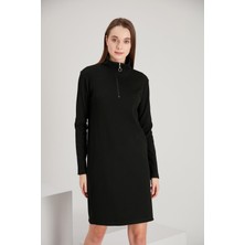 Alexander Gardi Yakası Dik Yaka Fermuarli Elbise (B21-21500)