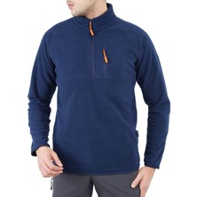 Alpinist 600508 Gamma Yarım Fermuarli Polar Indigo Erkek Outdoor Poları 600508-GAMMA-YARIM-FERMUARLI-POLAR-INDIGO Mavi