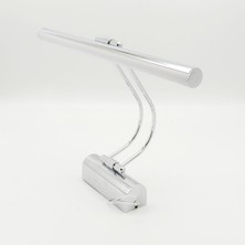 Sunlight Flüt Kuğu Duvar Üstü Ledli Aplik Krom Renk, Beyaz Işık