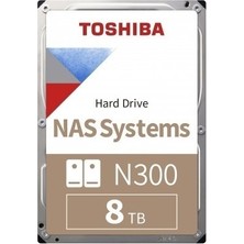 Toshiba N300 8TB 7200RPM Sata3 128MB Nas Harddisk HDWG480UZSVA