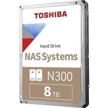 Toshiba N300 8TB 7200RPM Sata3 128MB Nas Harddisk HDWG480UZSVA