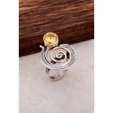 Sümer Telkari Sarma Elişi Tasarım Gümüş Yüzük 2909