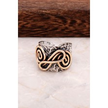 Sümer Telkari Çekiç Dövme El Yapımı Gümüş Yüzük 2888