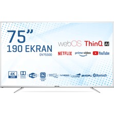 Onvo OV75500 75" 190 Ekran Uydu Alıcılı 4K Ultra HD webOS Smart LED TV