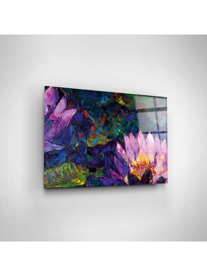 Digi Glass Digi-Foto Oil Painting Flowers Cam Tablo