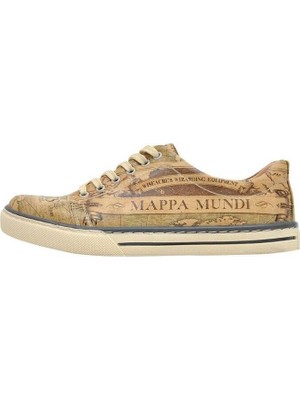 Kadın Vegan Deri Çok Renkli Sneakers - Warner Bros Mappa Mundi Fantastic Beast Tasarım