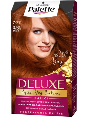 Palette Deluxe Saç Boyası Yoğun Bakır 7-77 Saç Boyası