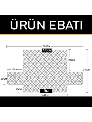 Faiend Sıvı Su Geçirmez Tüy Tutmaz 3 Kişilik Koltuk Örtüsü Iki Tarafı Kullanabilir 3 Kişilik Koltuk Şalı